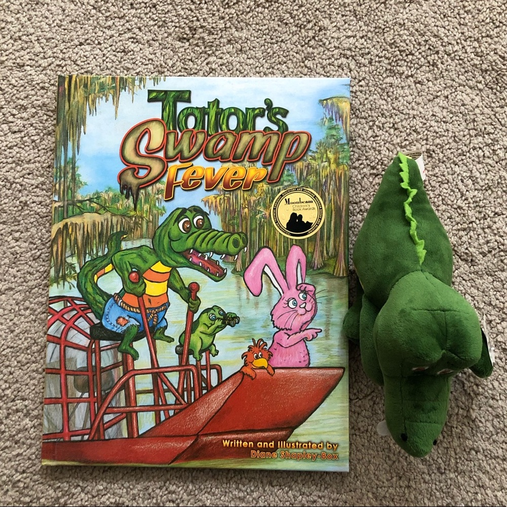 Autographed “Tators Swamp Fever” book with stuffie